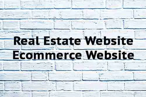 Real Estate Website Ecommerce Website