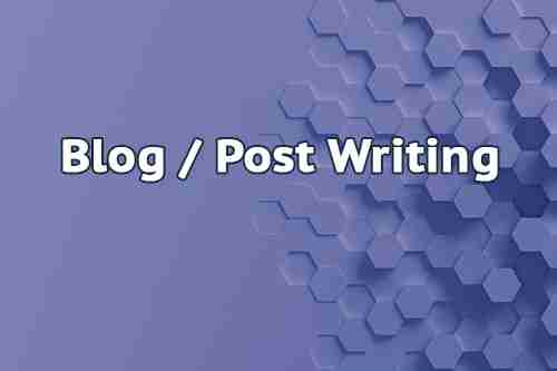Blog post writing