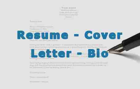 Resume - Cover Letter - Linkedin Bio