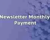 Newsletter Pago Mensual Newsletter Mes Pago