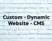 Custom Dynamic Website CMS