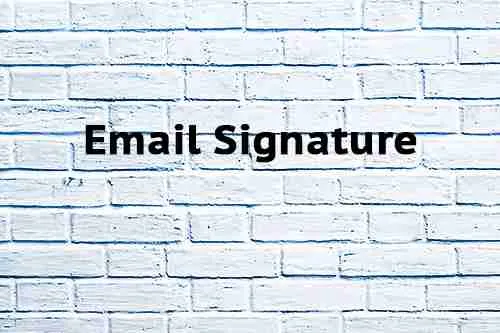 Email Signature