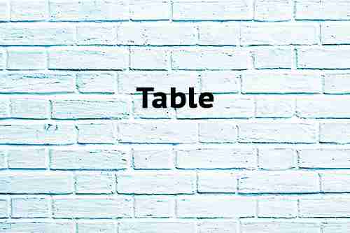 Table
