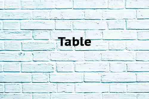 Table