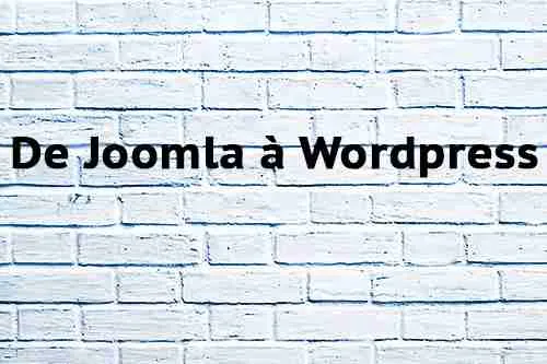 De Joomla à WordPress