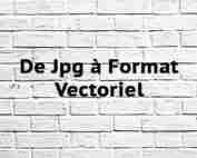 De Jpg à Format Vectoriel