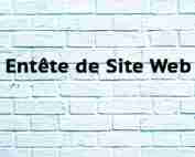 En-tête de Site Web Entête de Site Web