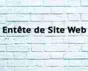 En-tête de Site Web Entête de Site Web