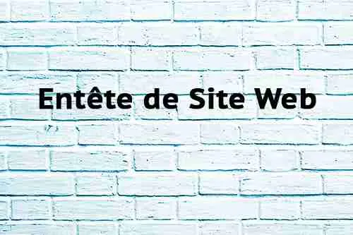 Entête de Site Web