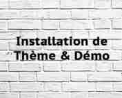 Installation de Thème & Démo Installation de Thème & Démo