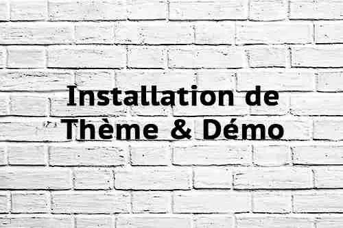Installation de Thème & Démo