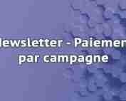 Newsletter – Paiement par campagne