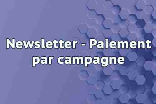 Newsletter – Paiement par campagne