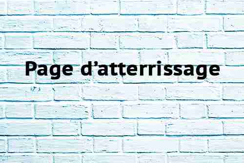 Page d’atterrissage