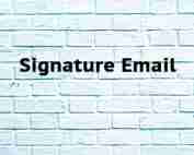 Signature Email Signature Email