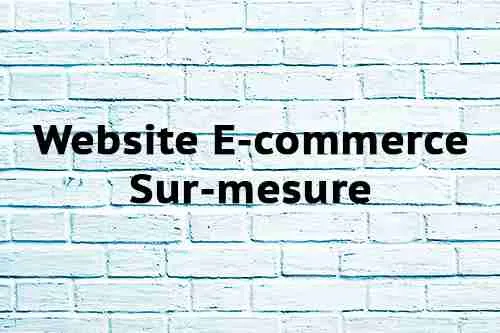 Website E-commerce Sur-mesure Website E-commerce Sur-mesure