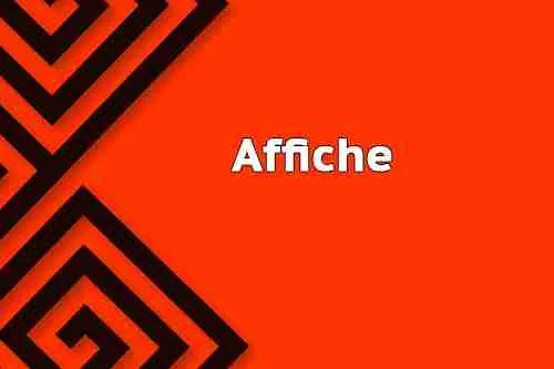 Affiche Affiche
