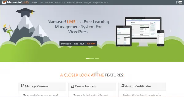 Top des solutions LMS WordPress namaste lms