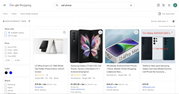 google shopping