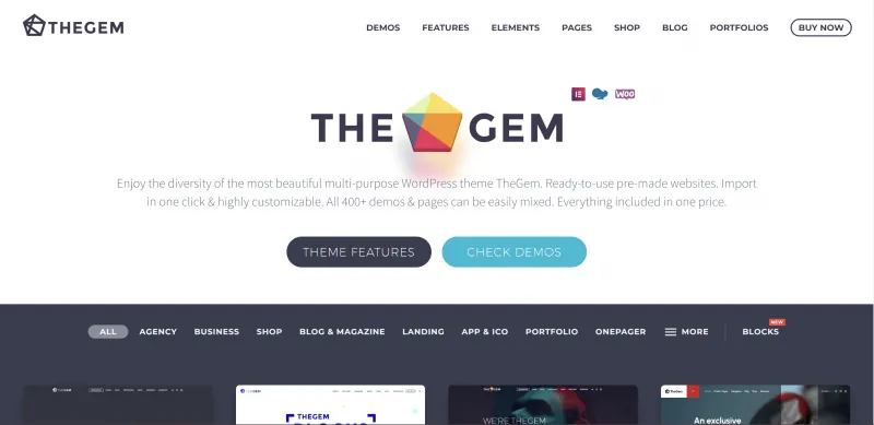 5 best WordPress themes from ThemeForest thegem