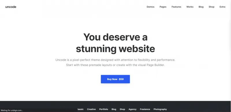 5 best WordPress themes from ThemeForest uncode