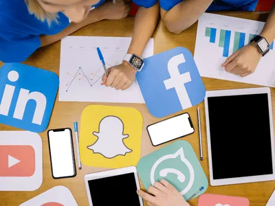 How social media is used for marketing and business? orange