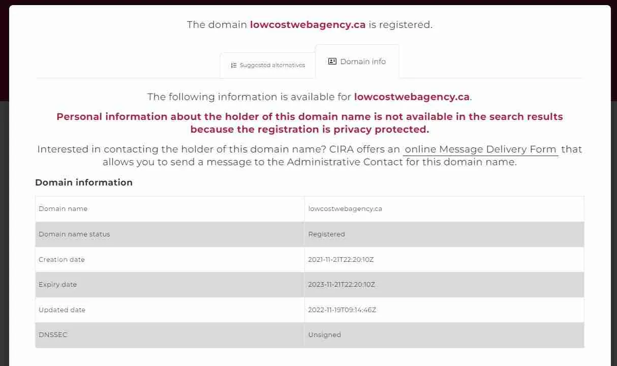 Low Cost Web agency Canada, le plagiat et le cybersquatting Low Cost Web agency Canada, le plagiat et le cybersquatting