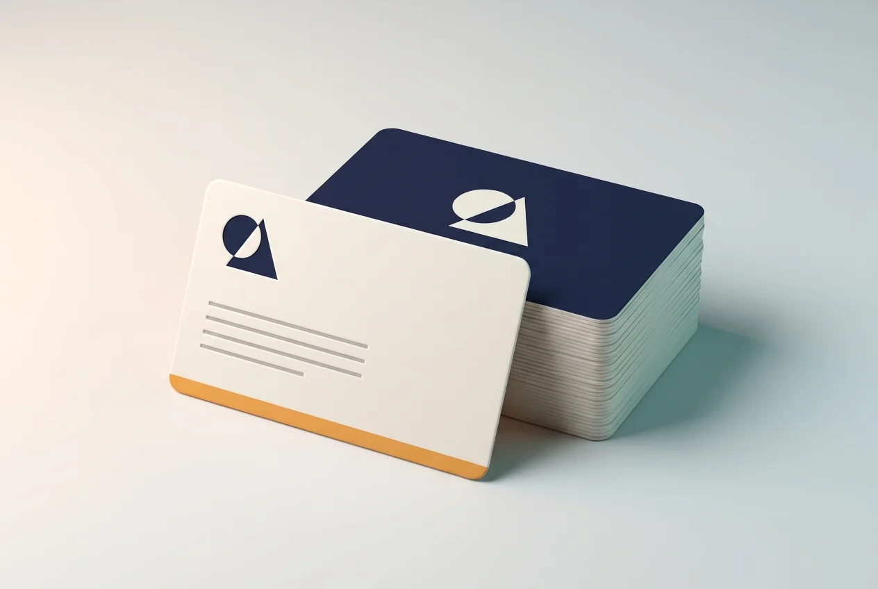 Print Design (card, letterhead, envelope, invoice, certificate) โ Expert Biglietti da visita: biglietti stampati con logo, layout e bordo arancione