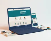Corporate Website Corporate website design shown on laptop and smartphone