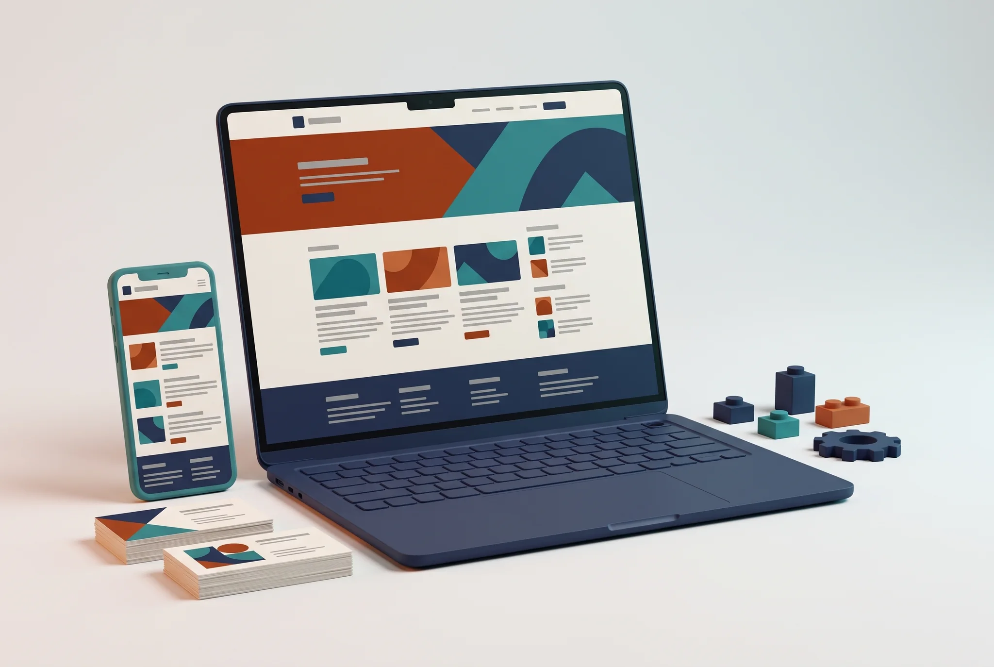 Images d'ambiance pour site web (6) Site web dynamique CMS sur mesure sur ordinateur et mobile