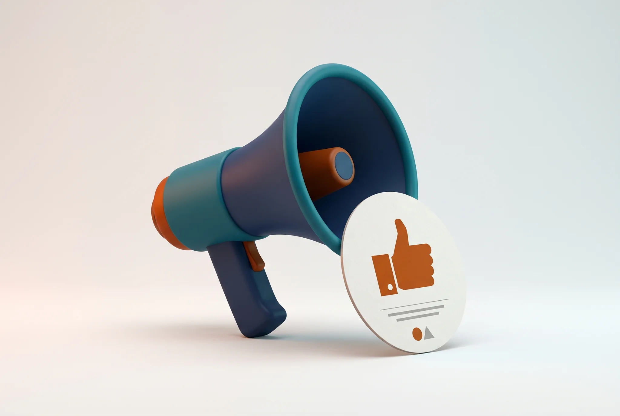Meta ads campaign setup Campagne pubblicitarie Facebook: megafono e badge like