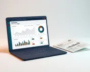 Google Analytics Google Analytics setup and reporting dashboard on laptop