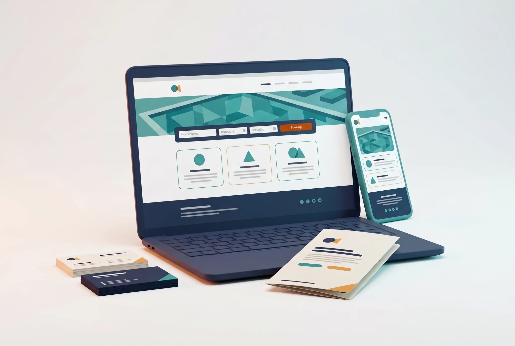 Sitio Web para Hoteles Diseño de sitio web para hoteles con barra de reservas en portátil y móvil