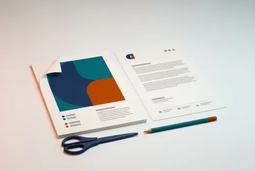 Retouche d'images et documents : photo, document et ciseaux