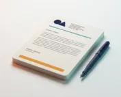 Papier à en-tête : feuilles à en-tête imprimées avec stylo
