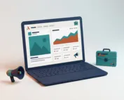 Campagne LinkedIn : aperçu de publicité et tableau de bord de performance