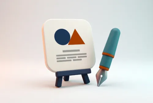 Design del logo: badge con monogramma, schizzo e palette