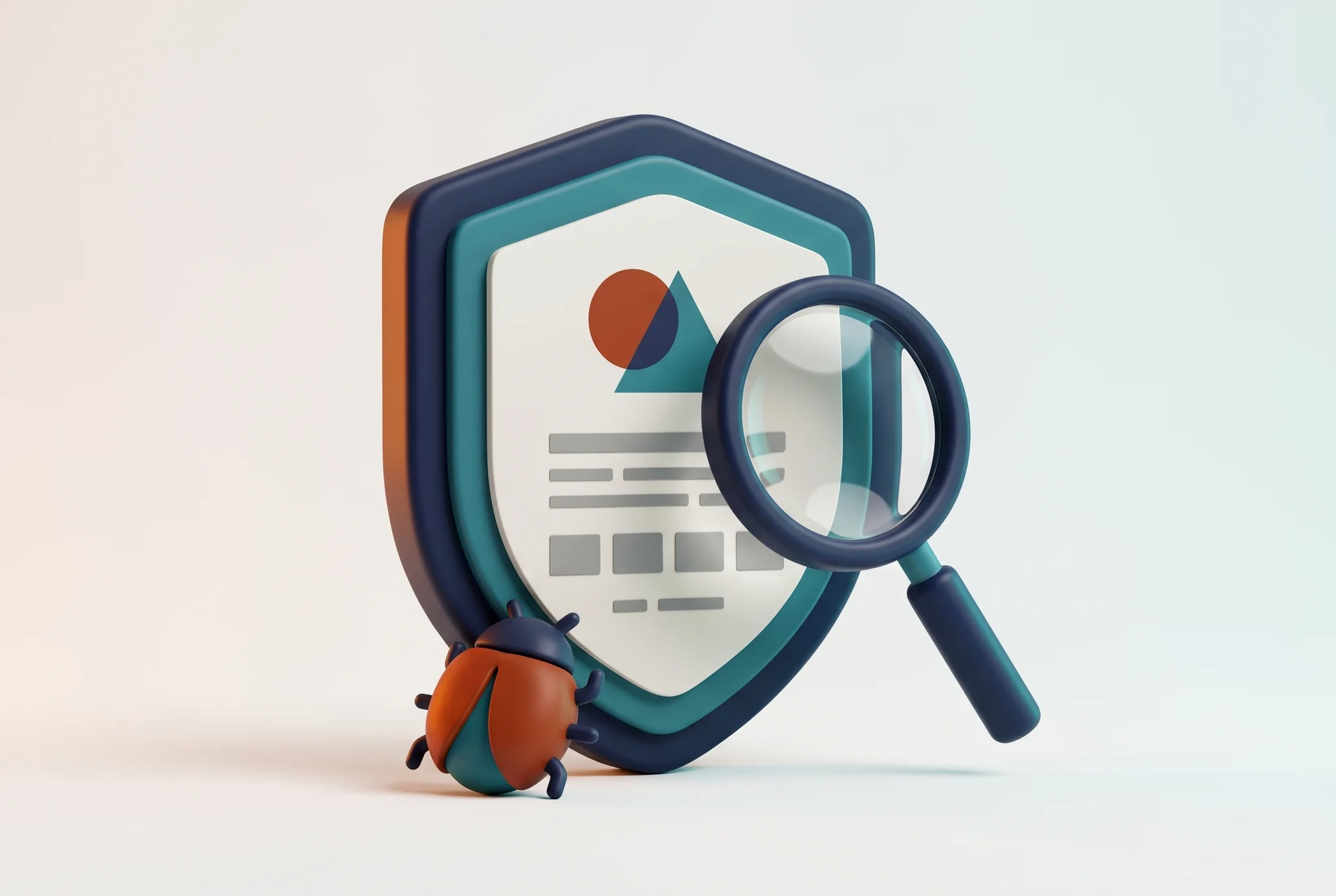 Limpieza de web hackeada Eliminación de malware y monitorización de seguridad: escudo con lupa