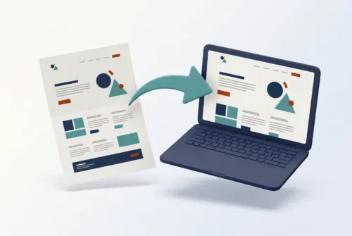Mockup to web page