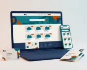 Real Estate Website Real estate website design with property listings on laptop and smartphone