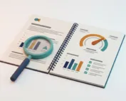Audit SEO : rapport avec jauge de score, graphiques et liste de contrôle