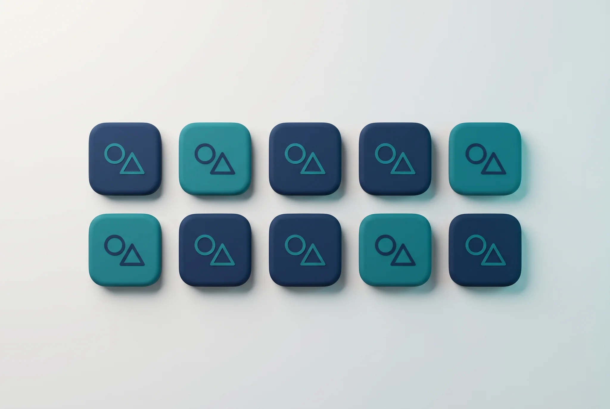 Set of 10 matching icons Set of 10 matching icons