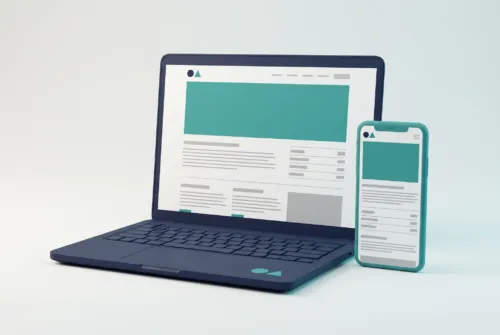 Web page mockup (design only)