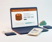 Sauvegarde de site web Business : tableau de bord de sauvegarde avec disques et calendrier