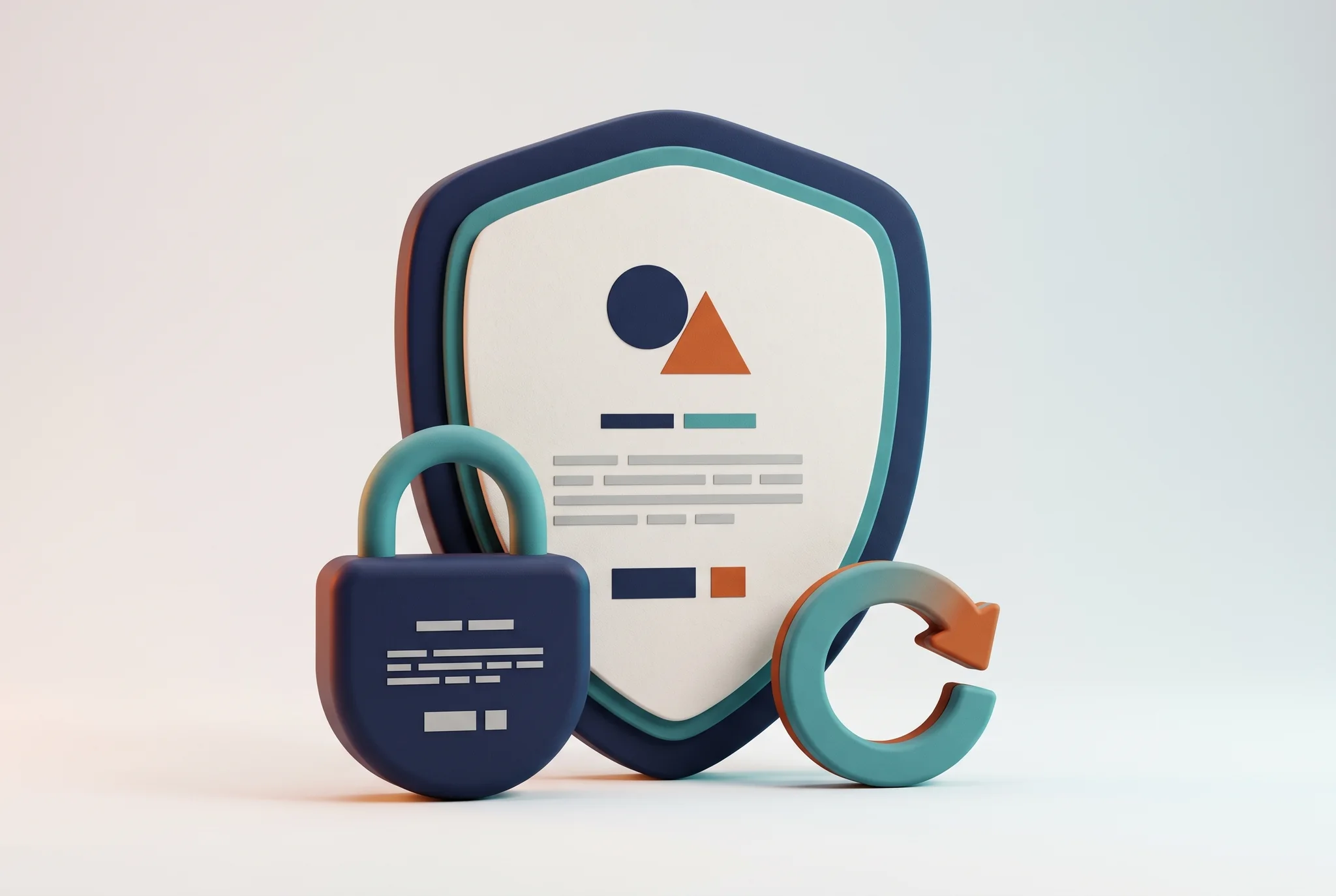 WordPress security audit Servizi di sicurezza del sito web: scudo con lucchetto